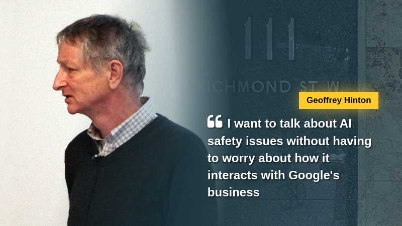 Geoffrey Hinton says 'I want to talk about AI safety issues without having to worry about how it interacts with Google's business,' via sacobserver.com, tags: att - CC